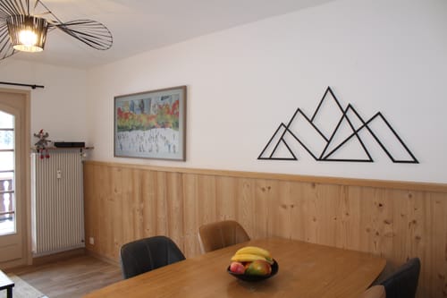 Customer photo review of Décoration Murale en Métal - Montagne Minimaliste