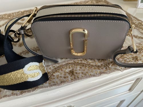 Customer photo review of Marc Jacobs Women's The Snapshot Crossbody Bag Cement Multi