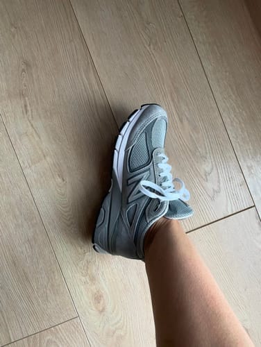 Customer photo review of New Balance Made in USA 990v4 Core Grey with Silver U990GR4