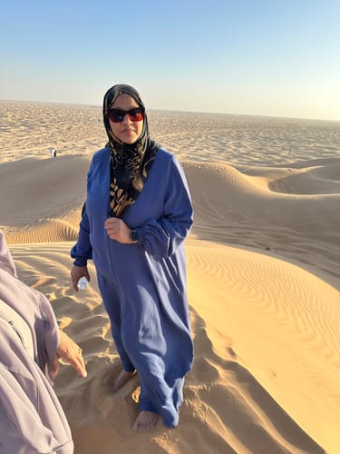 Customer photo review of Printed Modal Hijab - Midnight Paisley