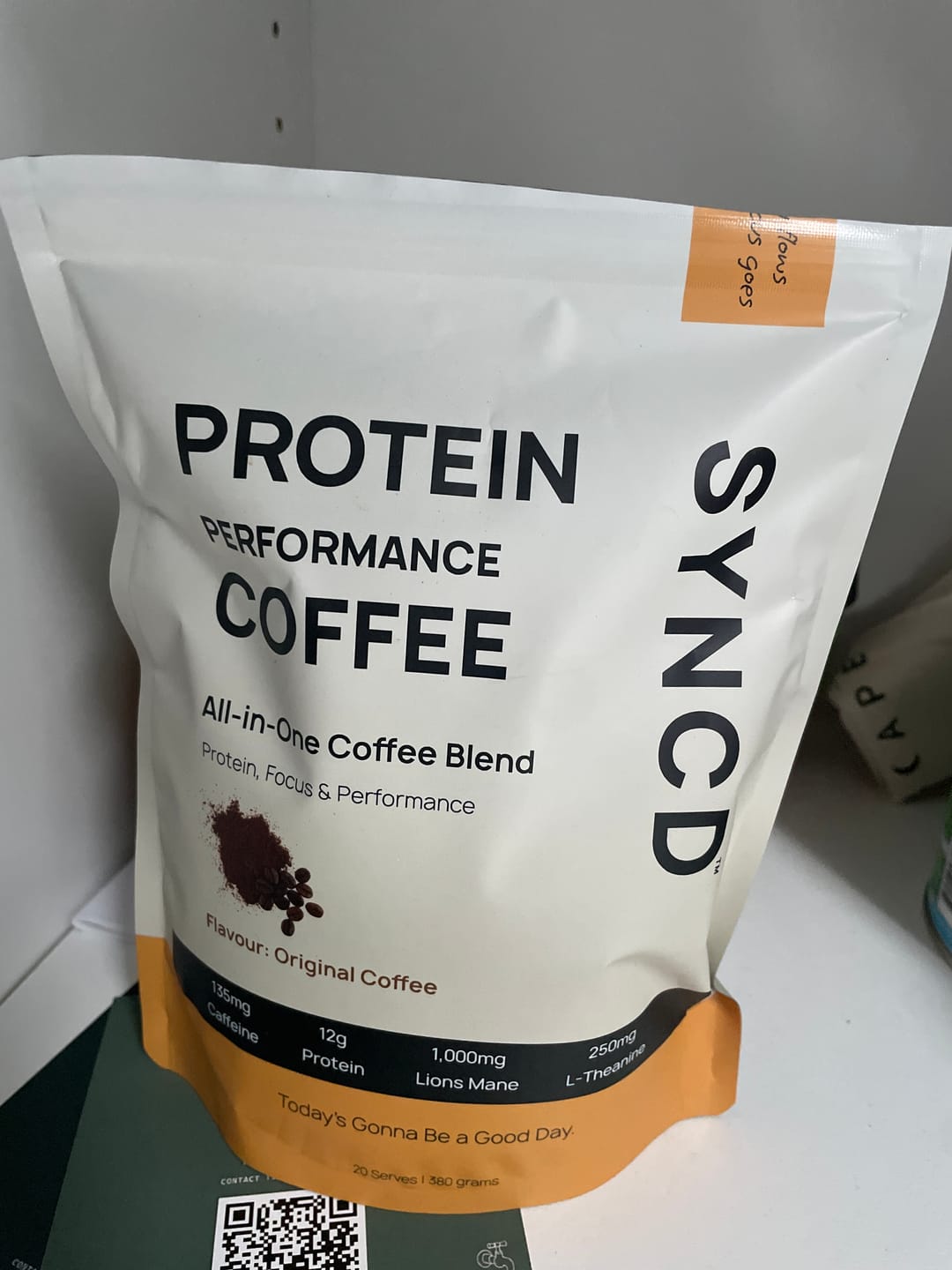 Customer photo review of Protein Coffee with Hydrolysed Grass Fed Collagen