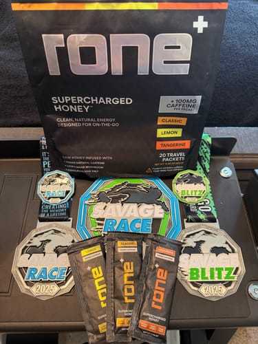 Customer photo review of VARIETY PACK - 100mg Caffeine - SuperCharged Honey (20-Pack)