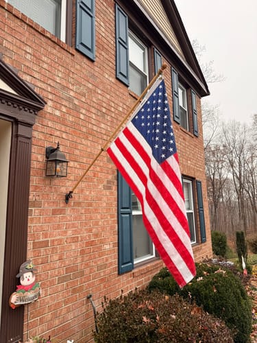 Customer photo review of 3' x 5' American Flag Set