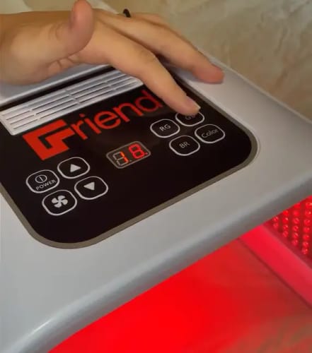 Customer photo review of Friend LED Light Therapy Device