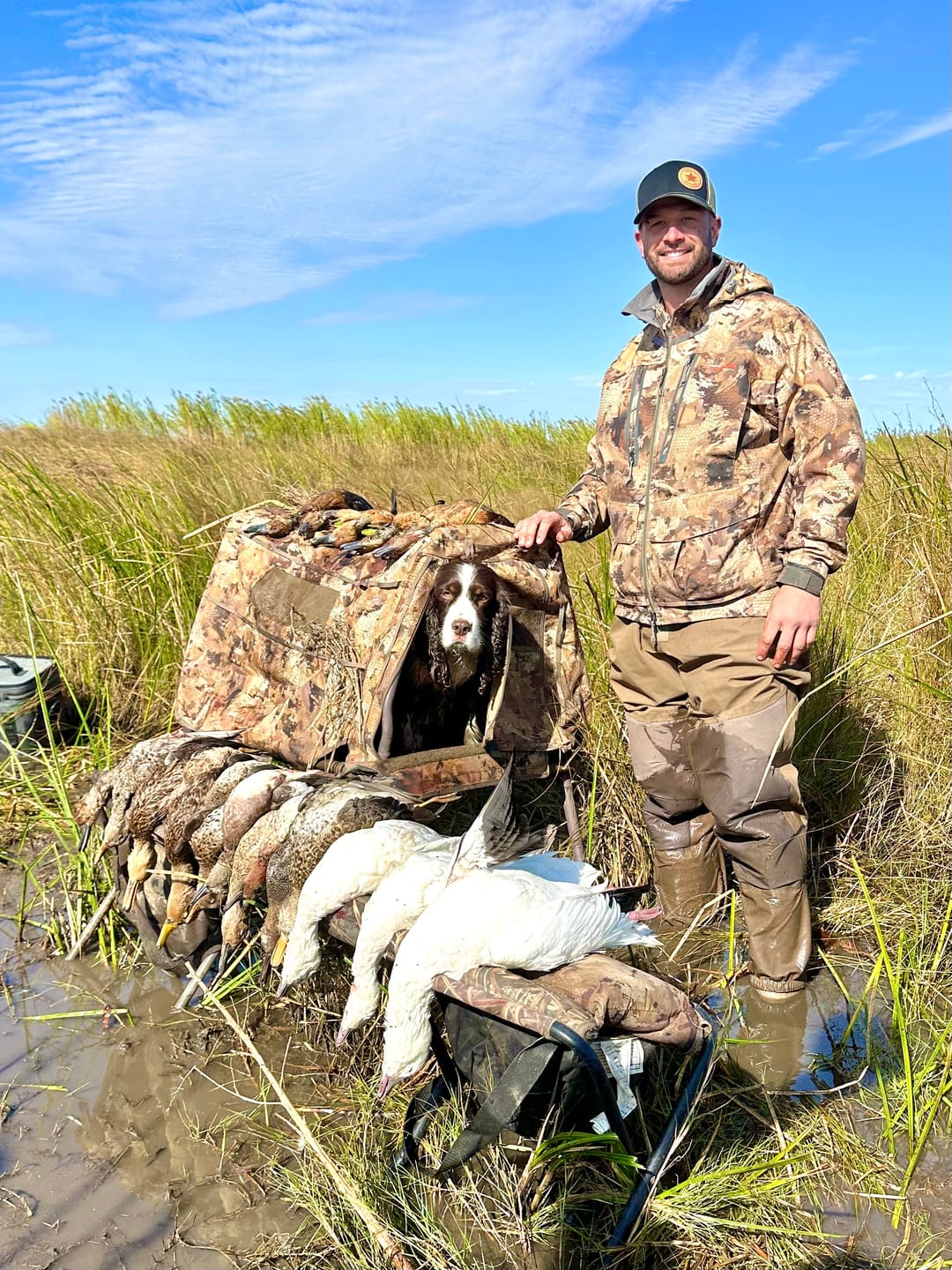 Customer photo review of TIDEWE × MinnDak Slough Dawgs TIZIP® Breathable Duck Hunting Waders