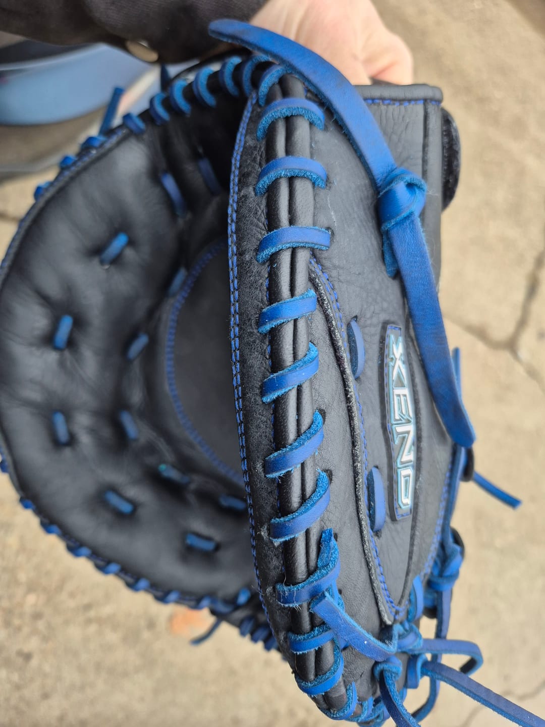 Customer photo review of 1" Raw Edge Nappa Lamb Leather Trim