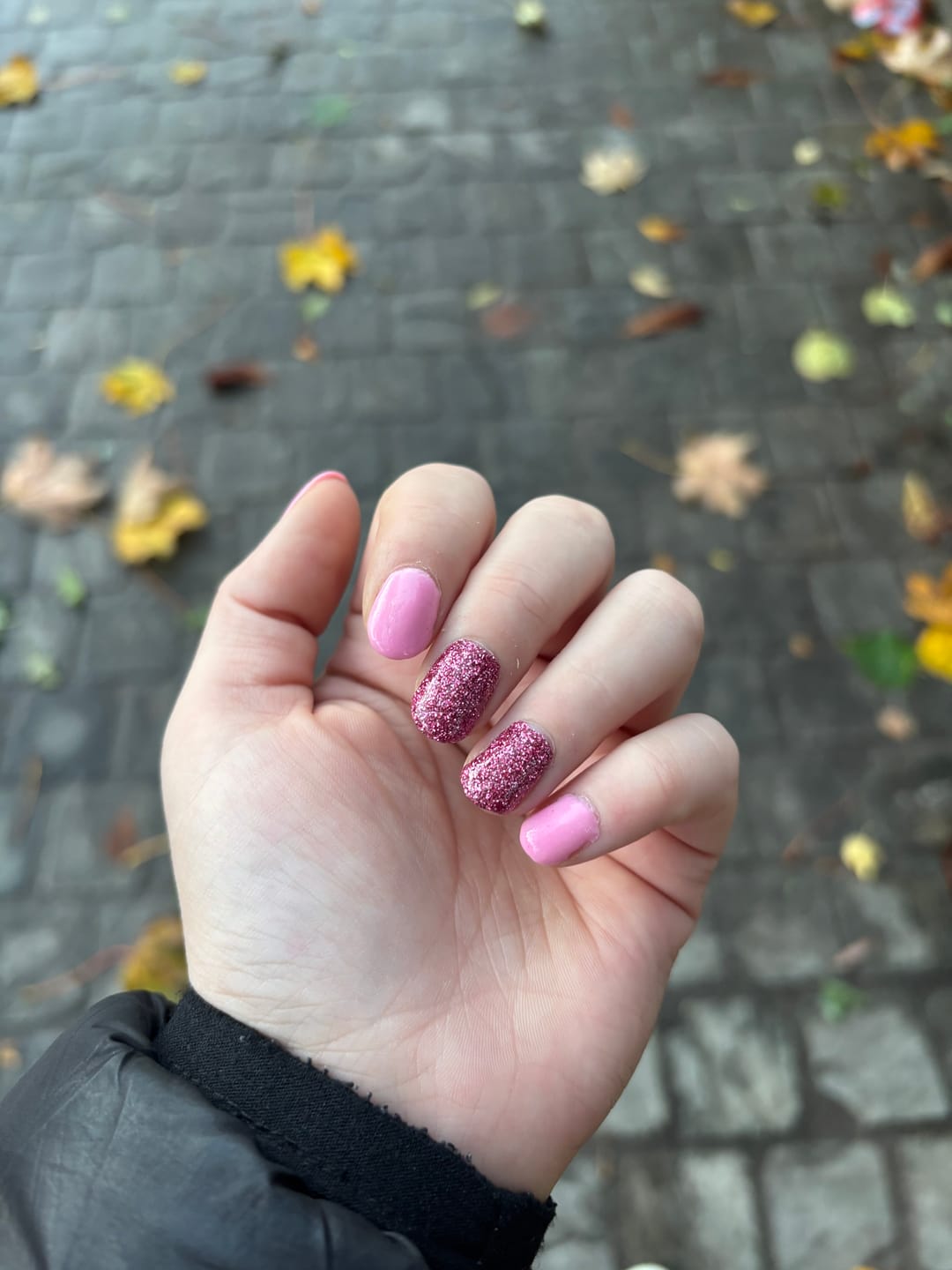 Customer photo review of Girly Pink Dipping Powder