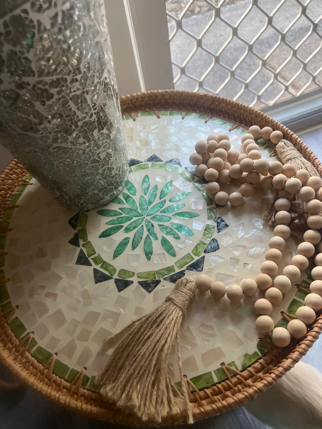 Customer photo review of Oasis Rattan Table