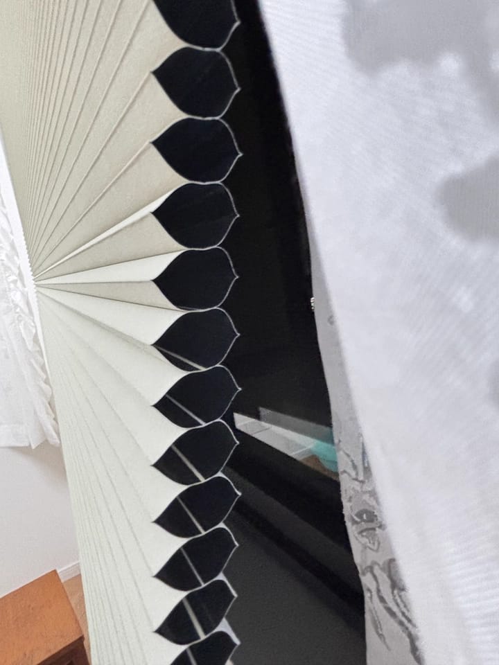 Customer photo review of Bringnox Blackout Motorized Cellular Shades