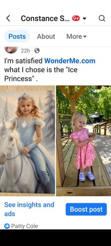 Customer photo review of The Ice Unicorn Princess