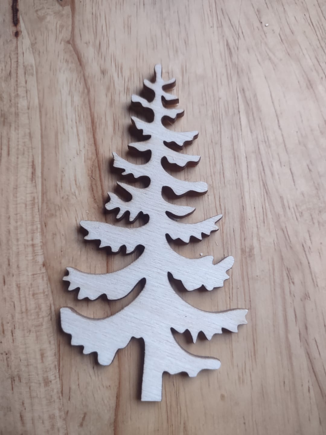Customer photo review of Unfinished Wood Pine Tree Shape - Craft - up to 46"