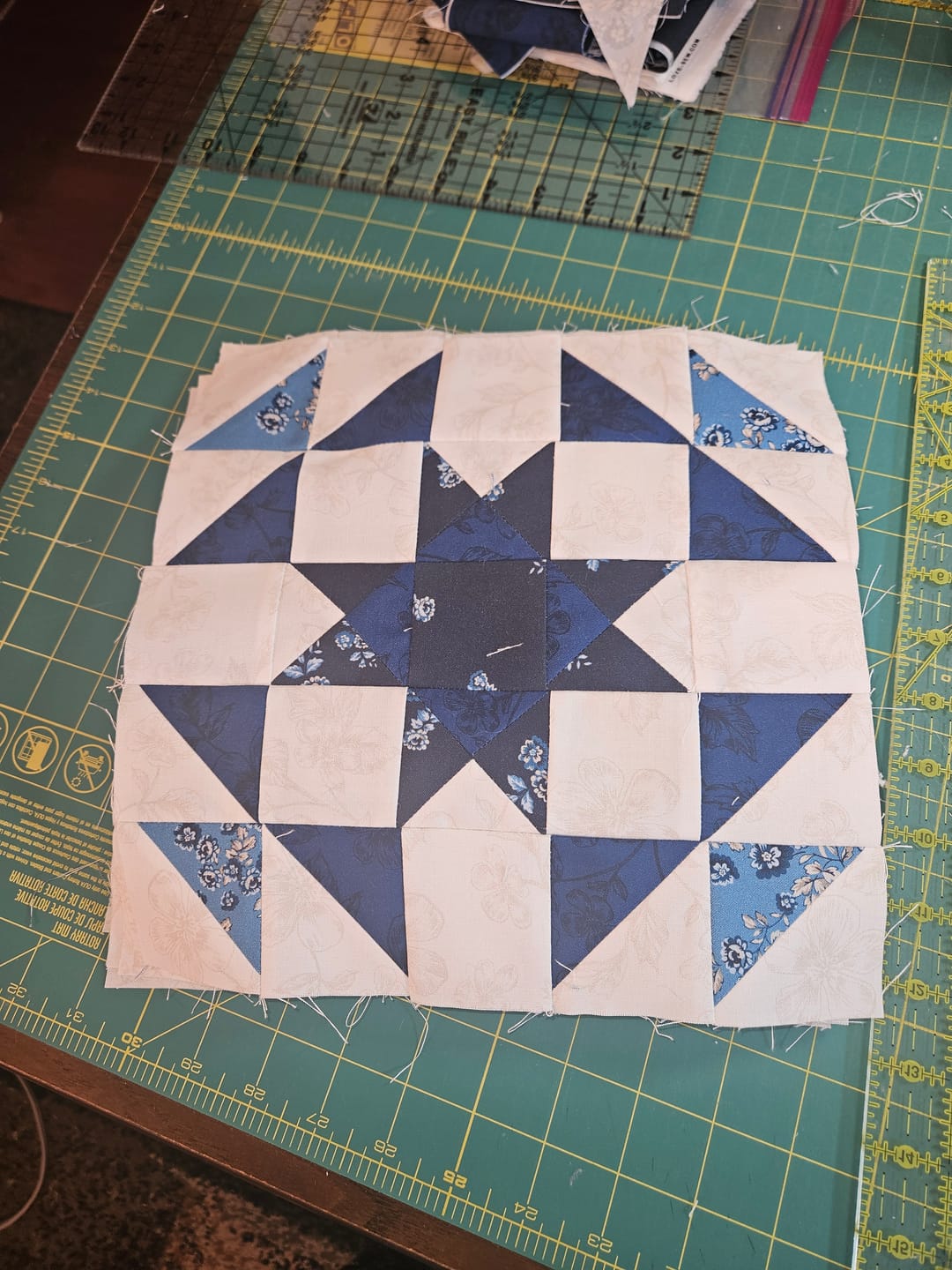 Customer photo review of Block Of The Month - Tulip Bellflower (104.5" x 104.5")