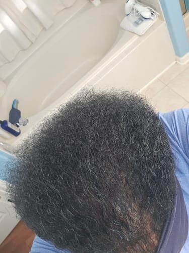 Customer photo review of Instant Dye Shampoo