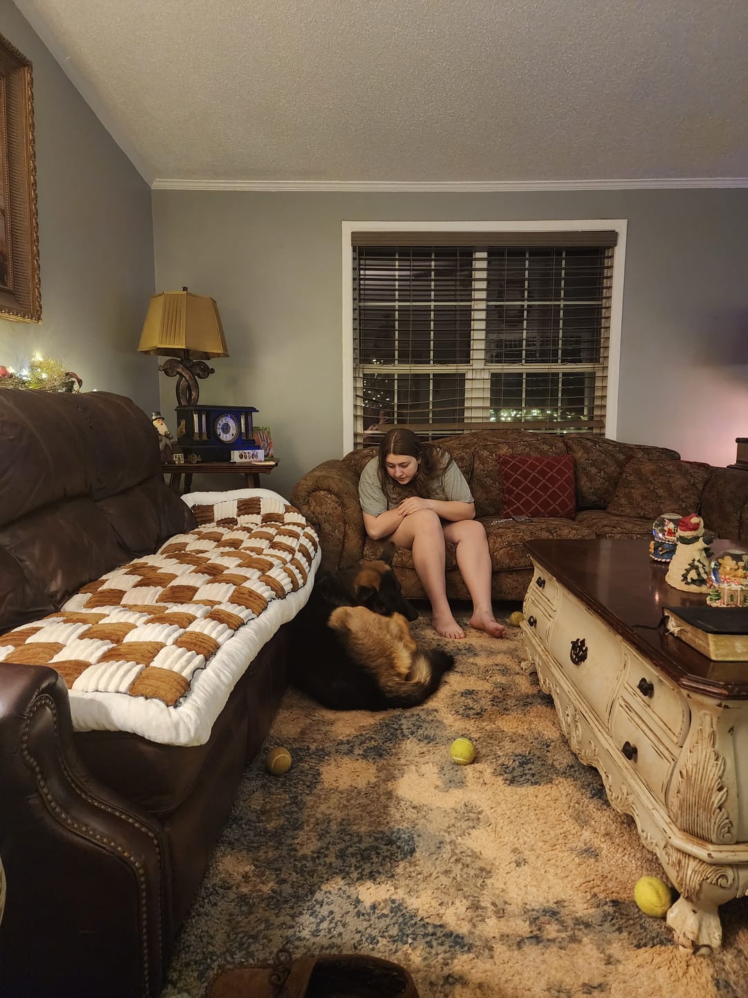 Customer photo review of NEW 2-in-1 Furniture Protector & Dog Bed Couch Cover with Thick Orthopedic Padding, Non-Slip Grip, Scratch-Resistant Surface & Machine-Washable Fabric