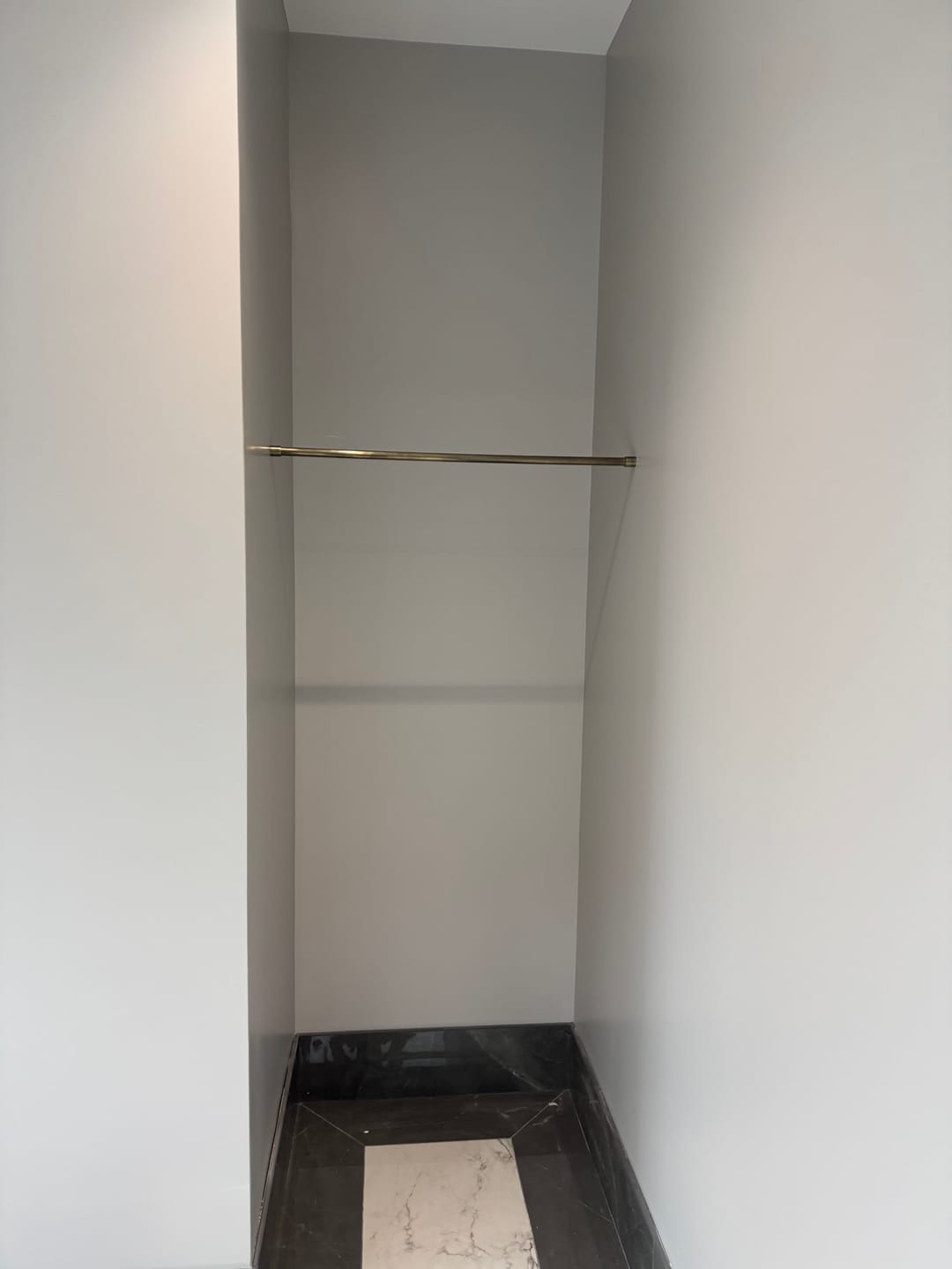 Customer photo review of Aged Brass Hanging Rail