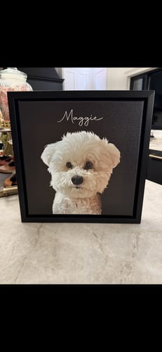 Customer photo review of Pet Art Canvas Wrap