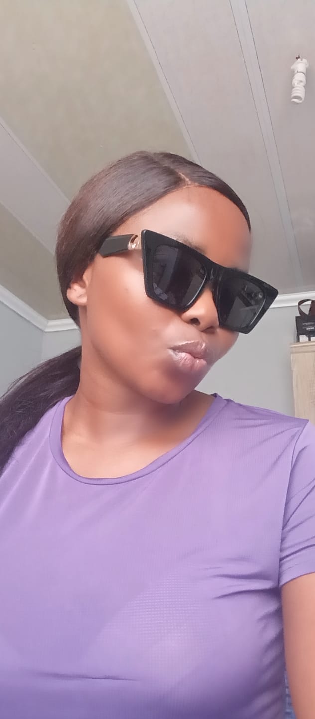 Customer photo review of Black Diva Logo Sunglasses