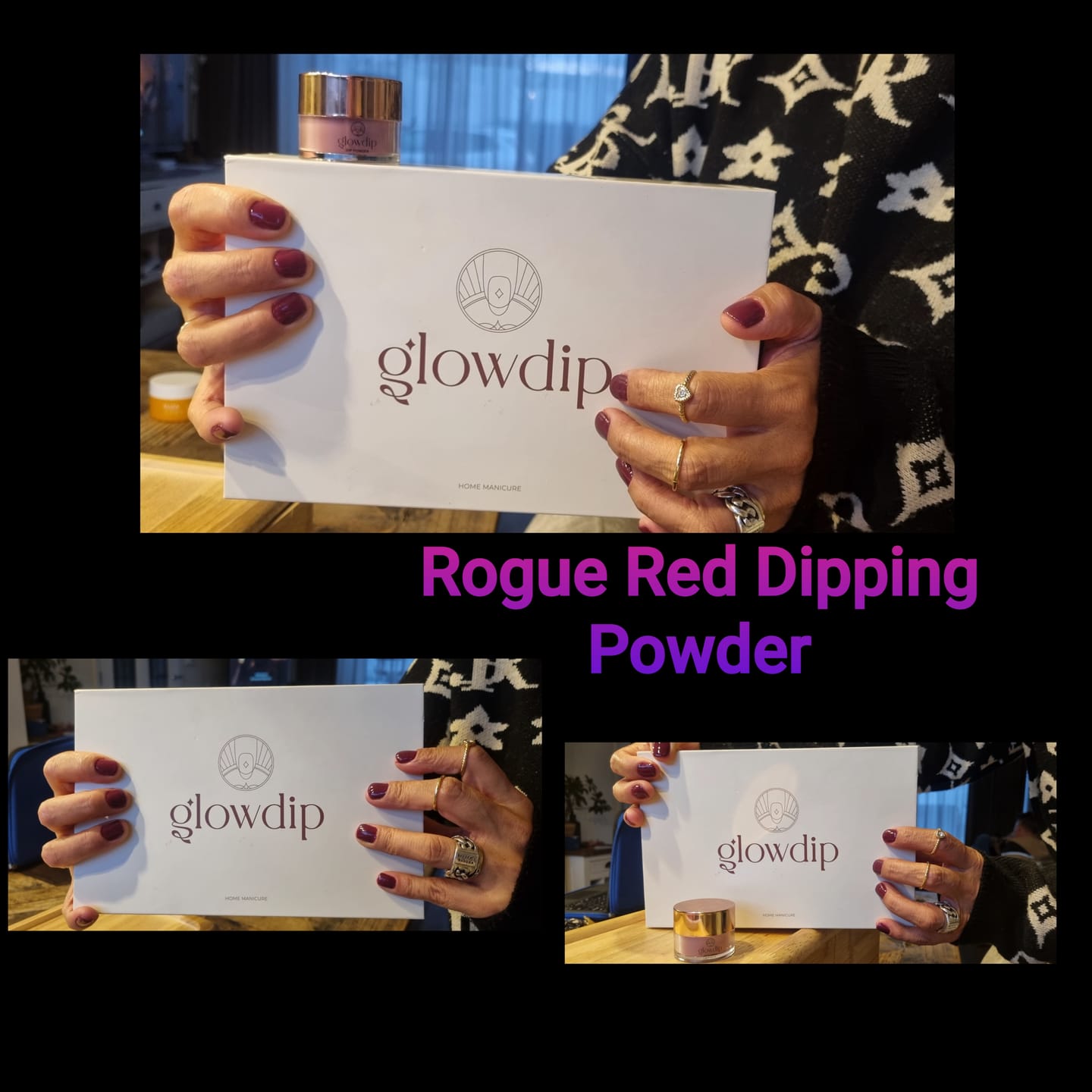 Customer photo review of Rogue Red Dipping Powder