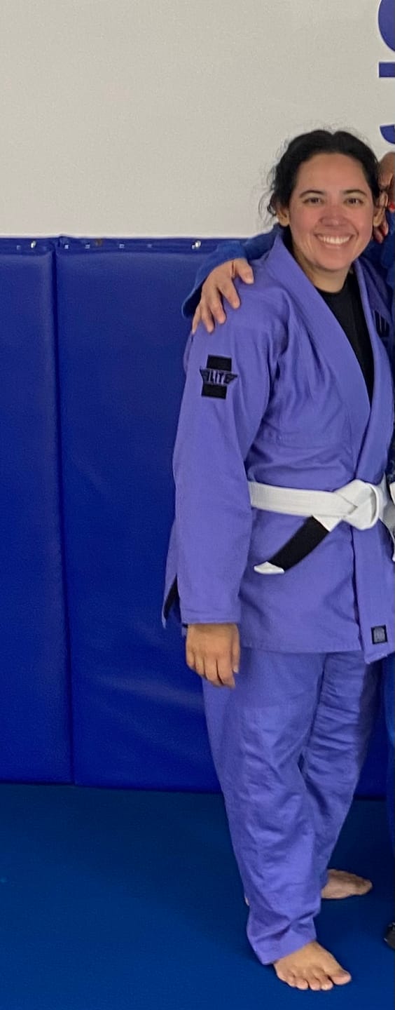 Customer photo review of Core Purple Brazilian Jiu Jitsu Womens BJJ Gi