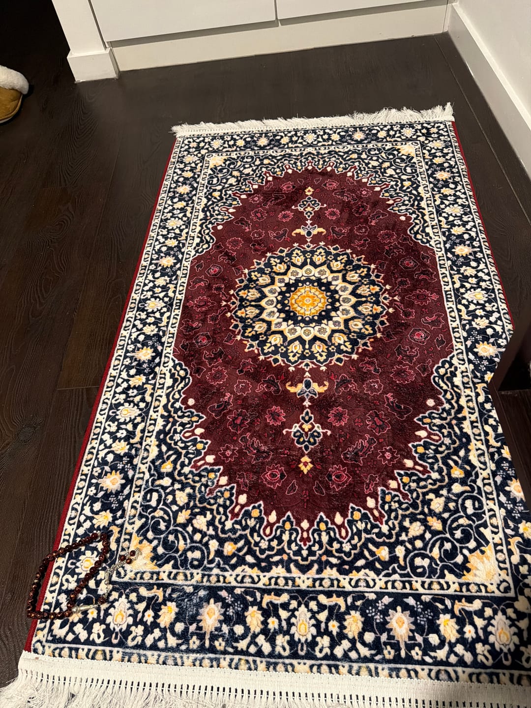 Customer photo review of Moroccan Padded Prayer Mat