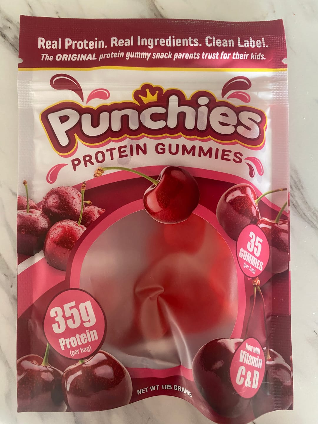 Customer photo review of Protein Gummies for Kids