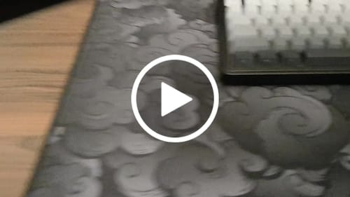 Customer video review of Cloud Black | Mousepad