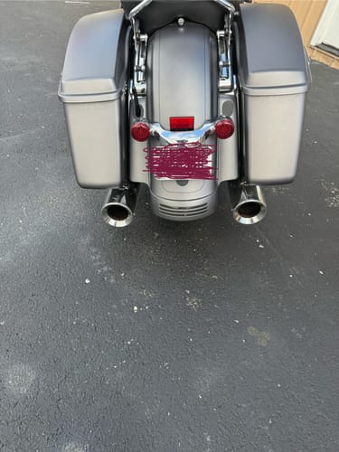 Customer photo review of HR3 Charcoal Denim Rear Fender Filler Panel For Harley 2014-2023 FLHX FLHXS, 2015-2023 FLTRX FLTRXS