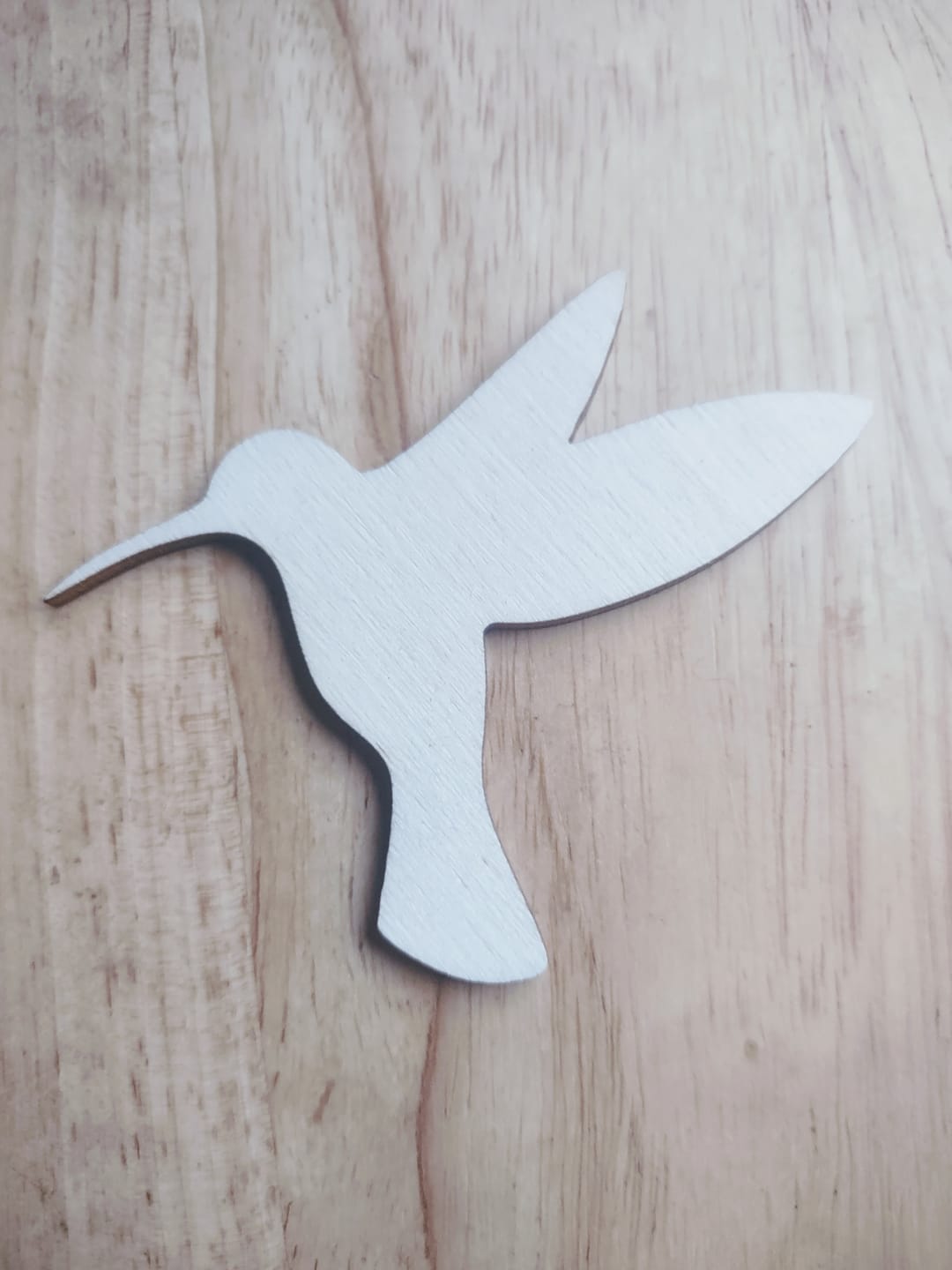 Customer photo review of Unfinished Wood Hummingbird Shape - Bird Animal - Craft - up to 46" DIY