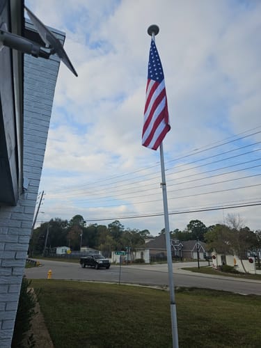 Customer photo review of Ultra Heavy Duty American Flag - 2-ply Polyester - Made In USA
