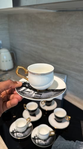 Customer photo review of Set Of 2 Karaca Unicef Ara Guler Coffee Cups  153.03.06.4453