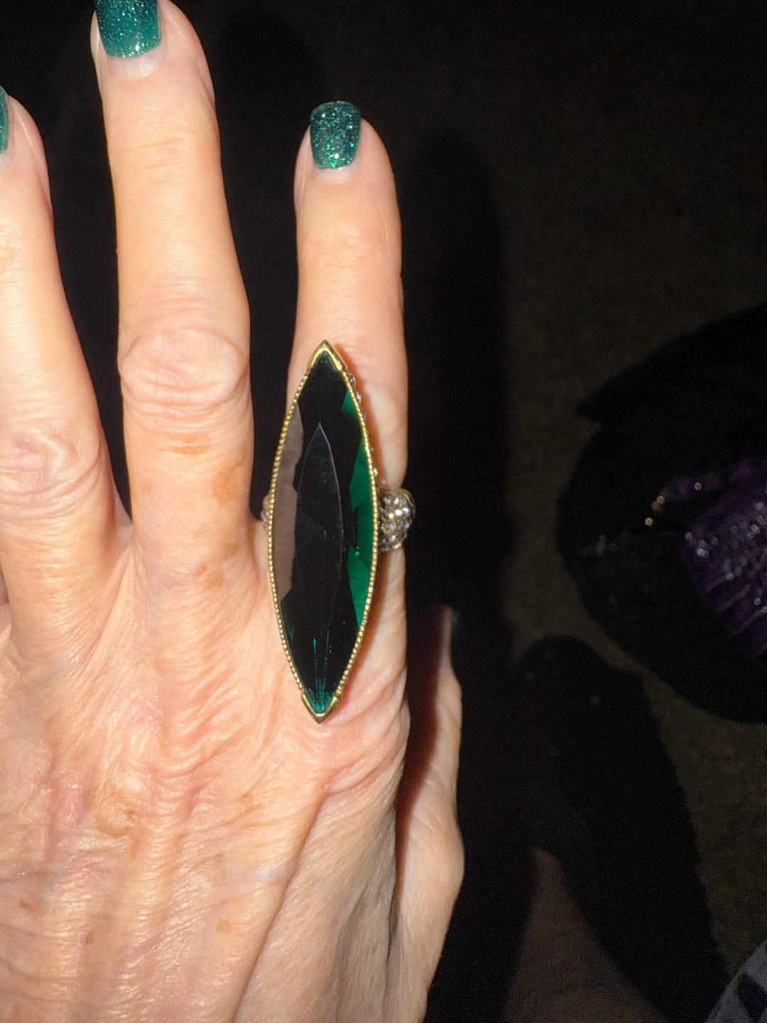Customer photo review of HEIDI DAUS® "Fabulous Feng Shui" Crystal Cocktail Statement Ring