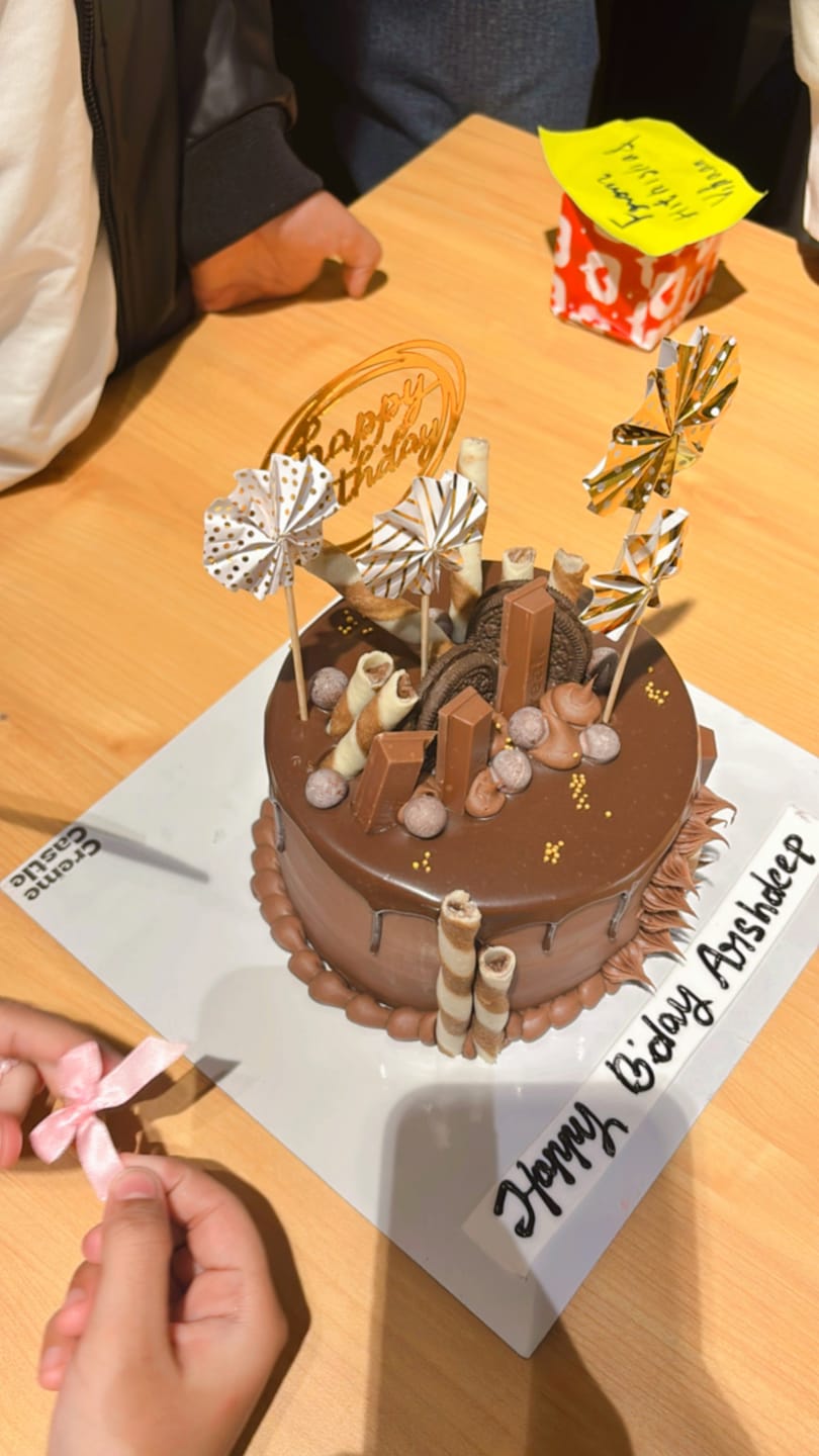 Customer photo review of Chocolate Indulgence Cake
