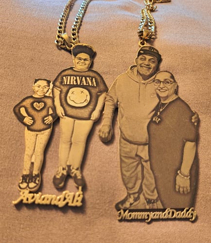 Jonisha D. review of Custom Photo Engraved Pendant Necklace image 1 out of 2