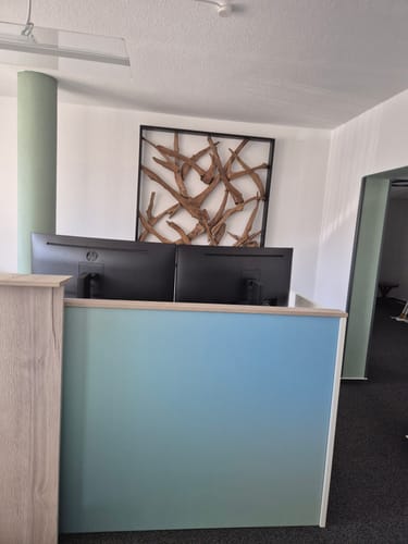 Customer photo review of MAZE Wandbild Teakholz 140cm x 140cm