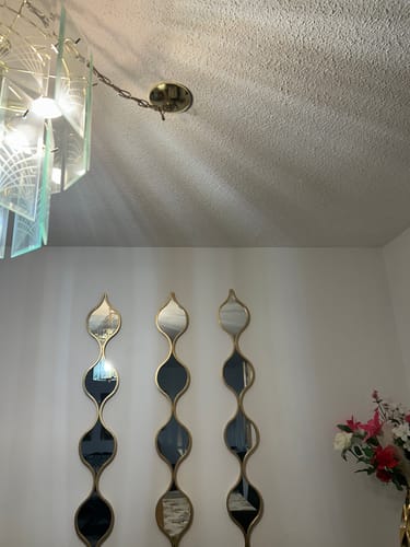 Customer photo review of XL Metal Teardrop Mirror (60"H x 7"L x 1"W)