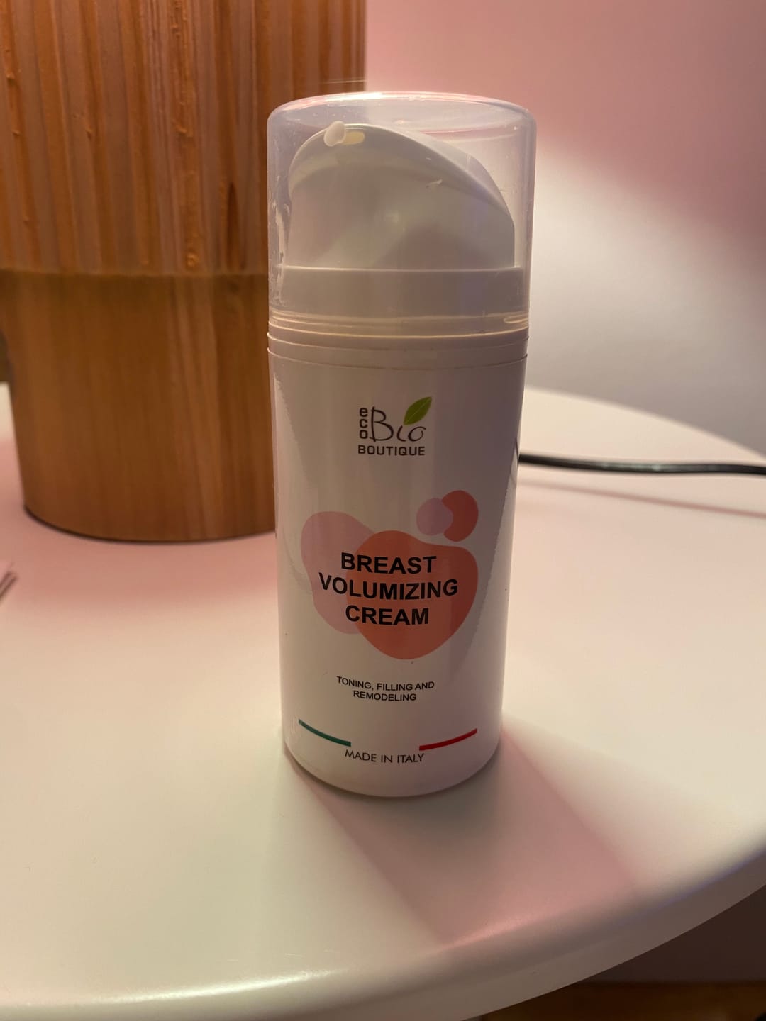 Customer photo review of Crema Voluminizadora de Pecho