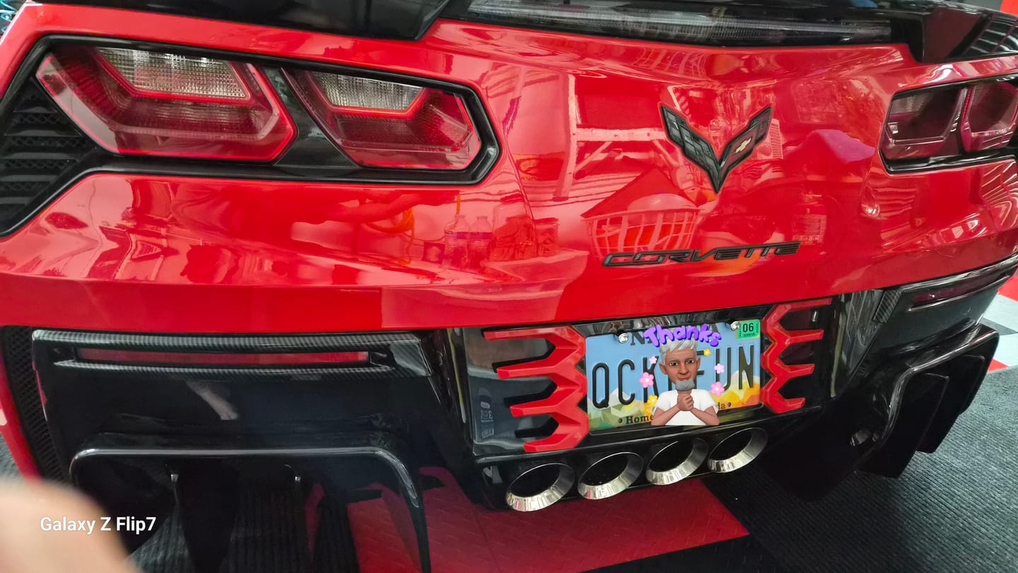 Customer photo review of Corvette C7 Add On Rear Bumper Diffuser