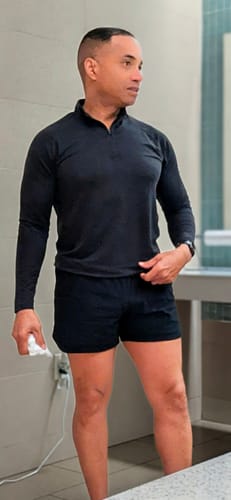 Customer photo review of Fitted Performance Quarter Zip