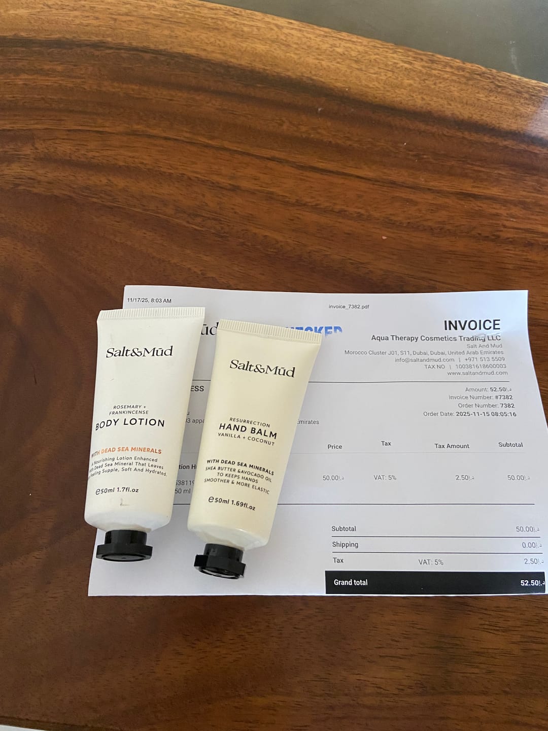 Customer photo review of Resurrection Hand Balm Vanilla & Coconut