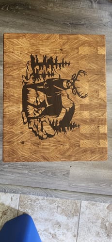 Customer photo review of Deer Inlay Digital File