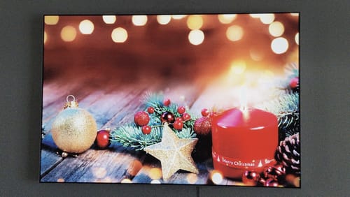 Customer photo review of Wechselmotiv | Adventskerze mit Weihnachtsschmuck | Querformat