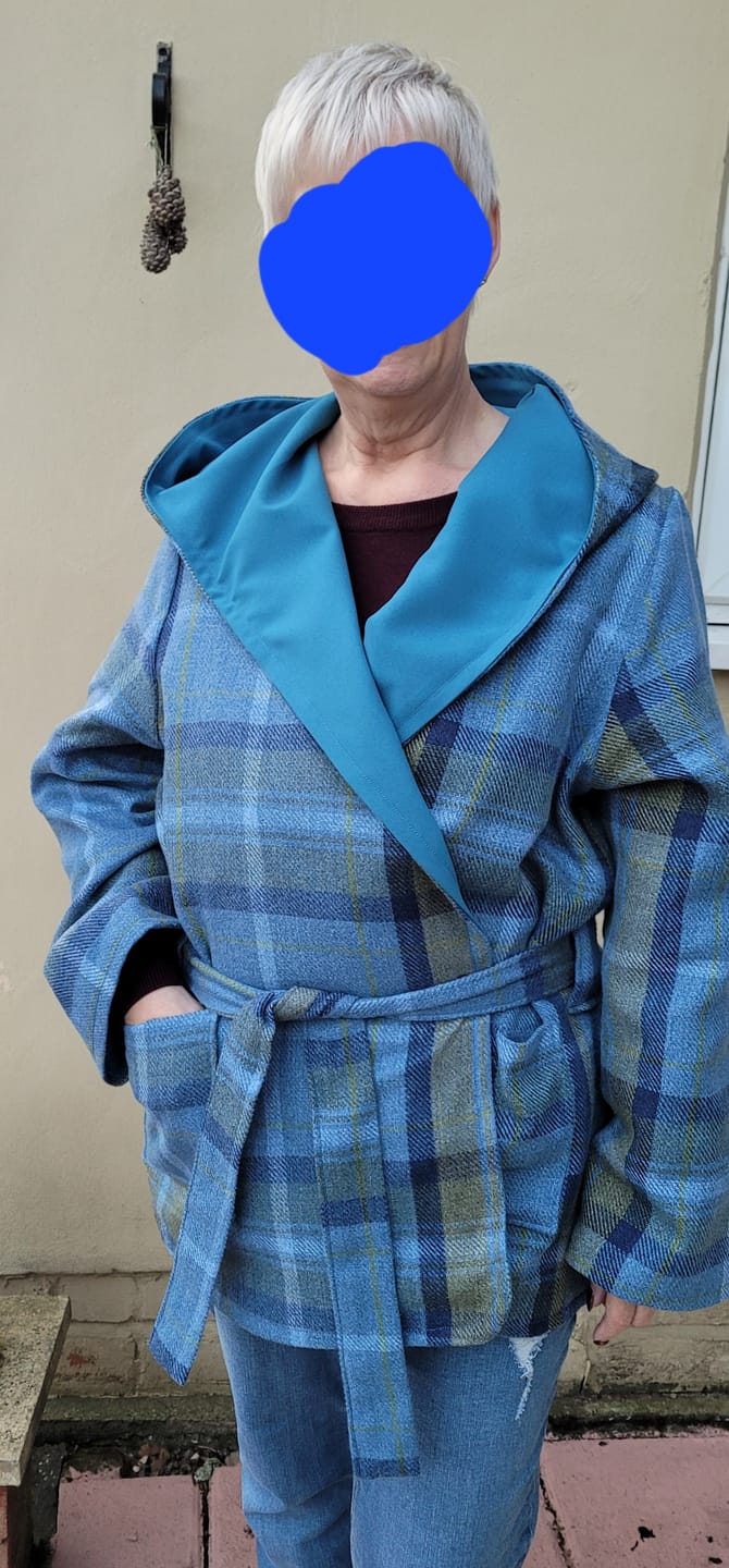 Customer photo review of Tartan Wool Touch Fabric