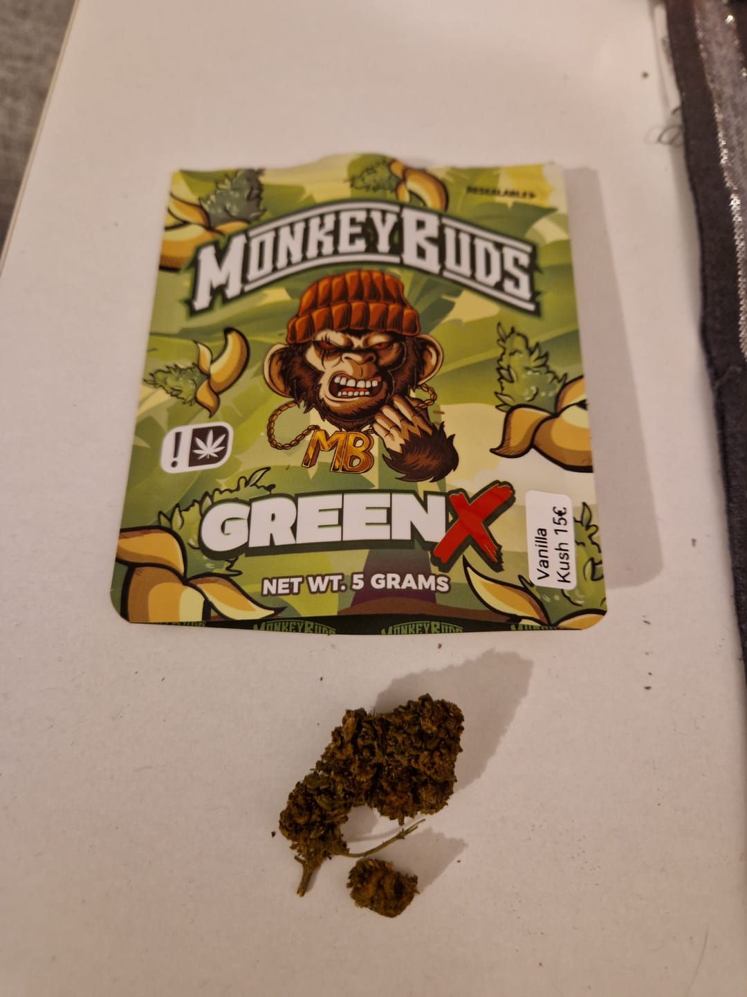 Customer photo review of GreenX CBD - Vanilla Kush