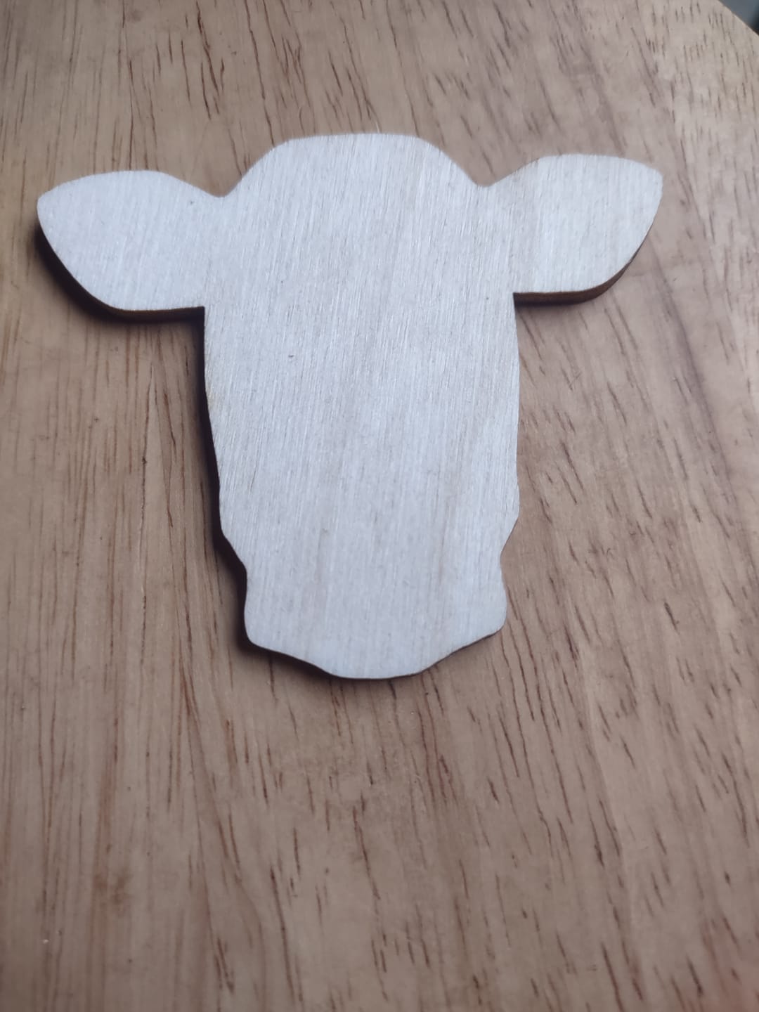 Customer photo review of Unfinished Wood Dairy Cow Shape - Craft - up to 46" DIY