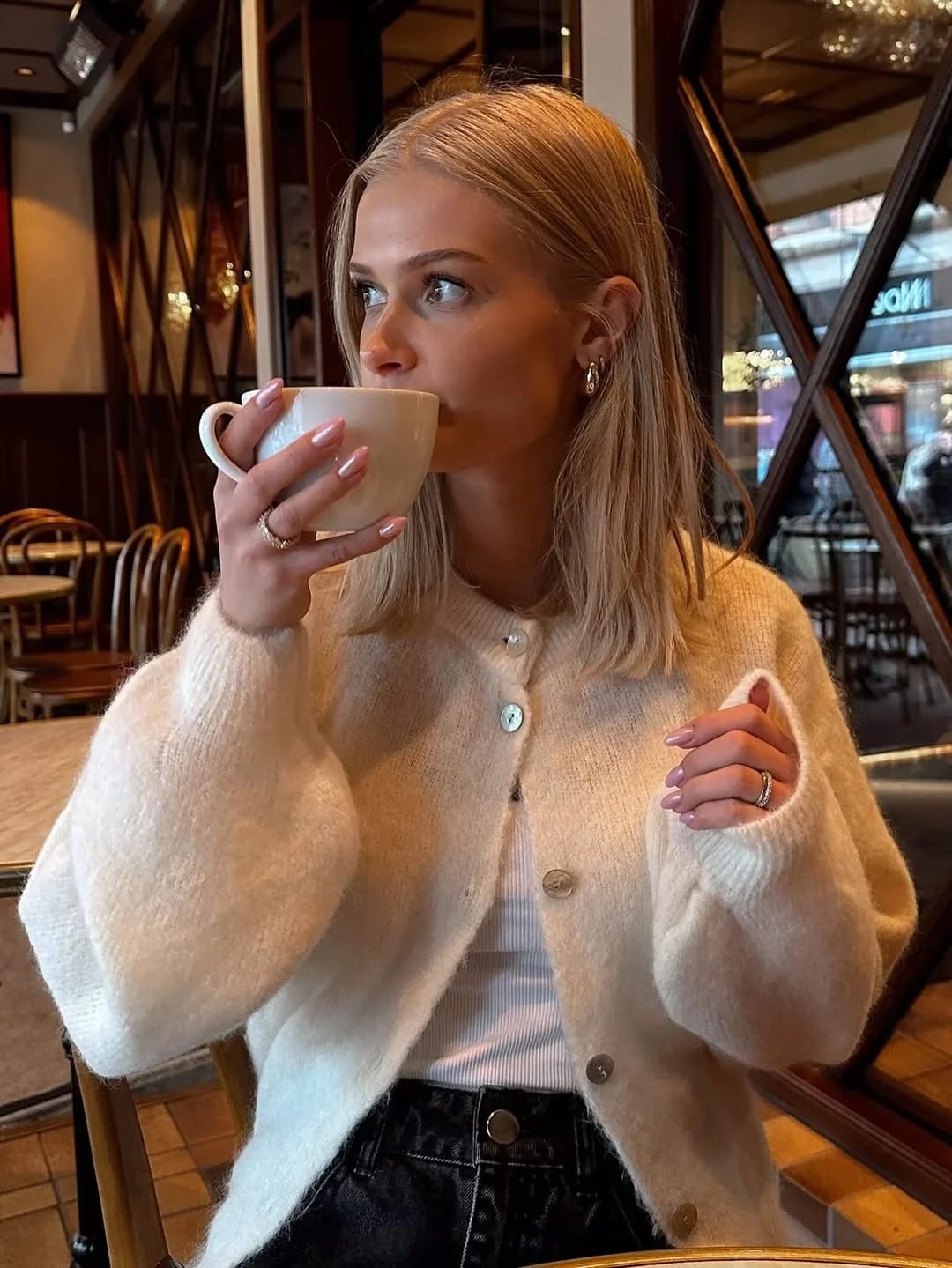 Customer photo review of Hazel Soft Knit Cardigan