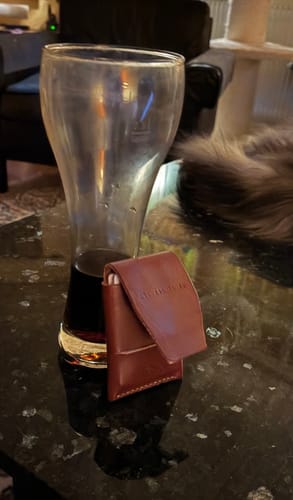 Customer photo review of Slimmad plånbok i äkta läder