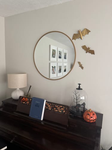 Customer photo review of Winged Bat Wall Decor Set