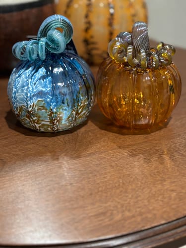 Customer photo review of $39 Mystery Glass Pumpkin