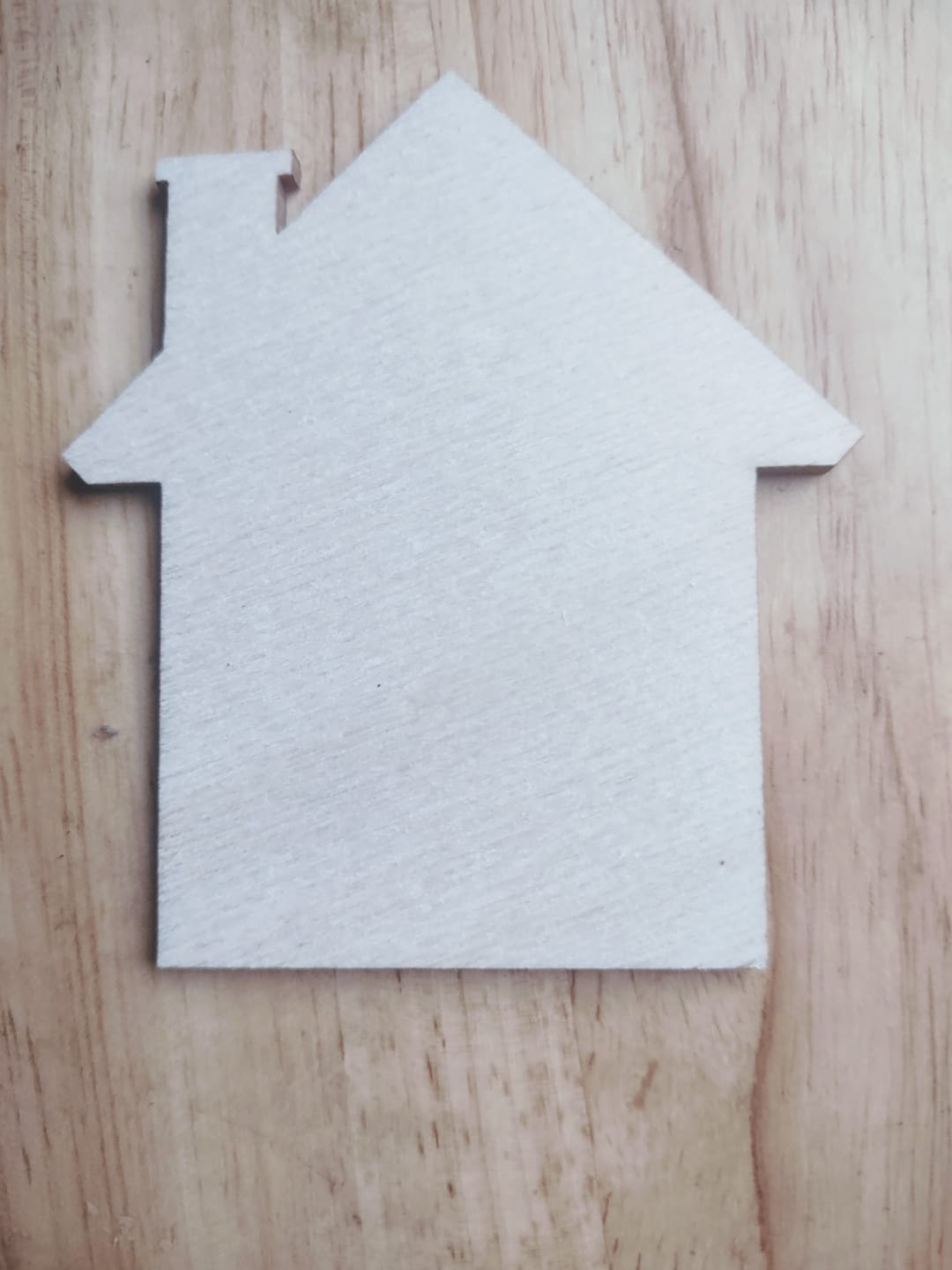 Customer photo review of Unfinished Wood House Shape - Craft - up to 46" DIY