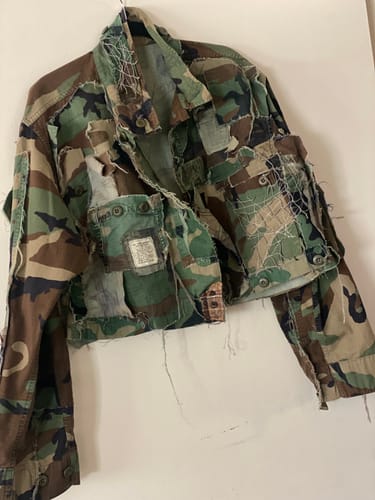 Customer photo review of Custom Airborne Camo Hi Low Jacket